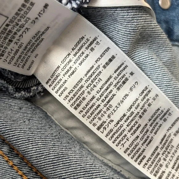 Levis Denim/sweatshirt Jacket Womens size small - Picture 7 of 7